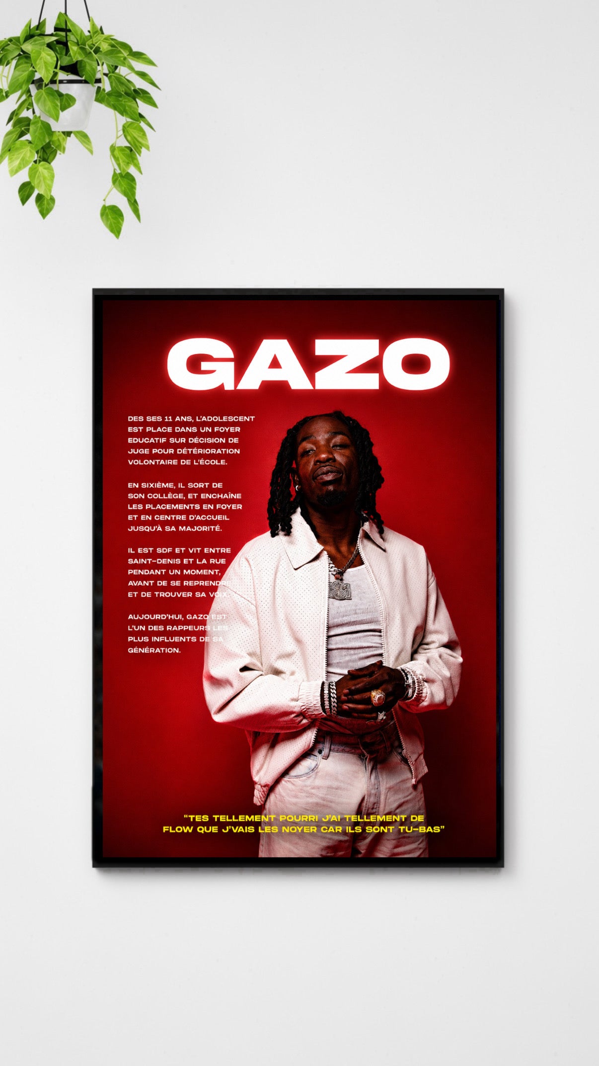 Affiche Rap - Gazo