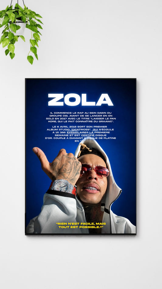 Affiche Rap - Zola